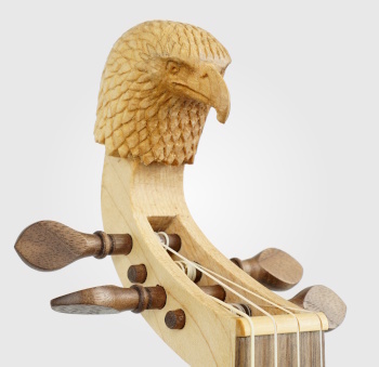 Carved eagle head